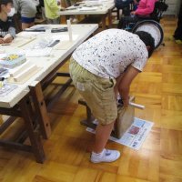 木と金属でチャレンジ（６年図工）