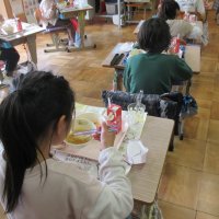 文小学校最後の給食（１年）