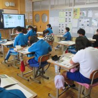 ３学期の様子　鴨川を守る取組（５年社会）