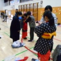 「地固め唄」の着付け練習