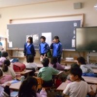 利根中生による職場体験学習１日目