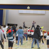 １年生親子学習会「親子体操」
